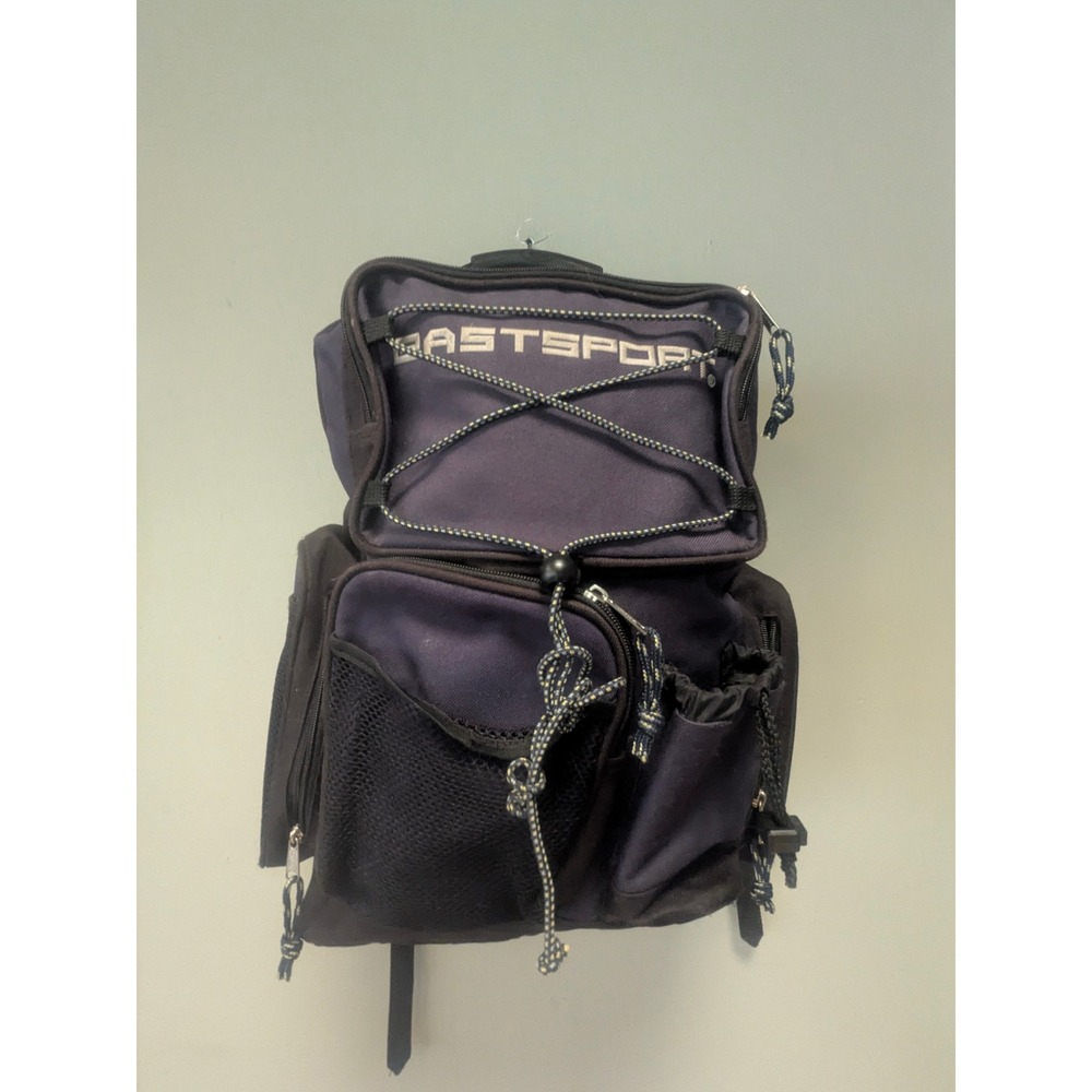 Eastsport Backpack Unisex OS Navy Blue Multi-Pocket Bungee 113670WM-BTS
